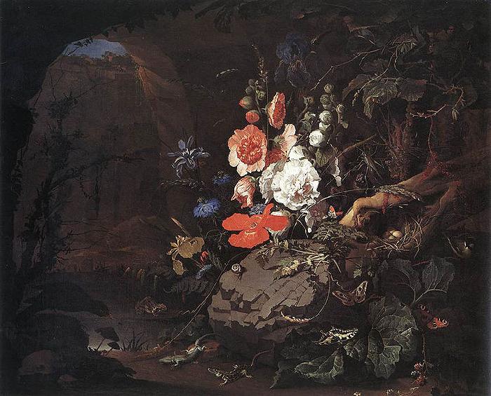 Abraham Mignon Nature as a Symbol of Vanitas oil painting image